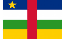 Drapeau République centrafricaine - 19.5x13cm - Sticker/autocollant