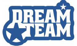 Sticker / autocollant : DREAM TEAM - 15x9,5cm