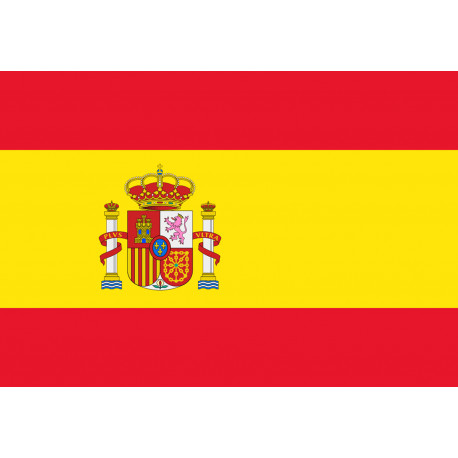 drapeau Espagne - 29x20cm - Sticker/autocollant