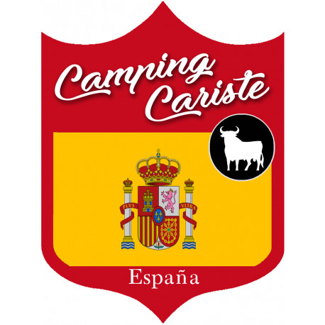 Campingcariste Espagne - 15x11,2cm - Sticker/autocollant