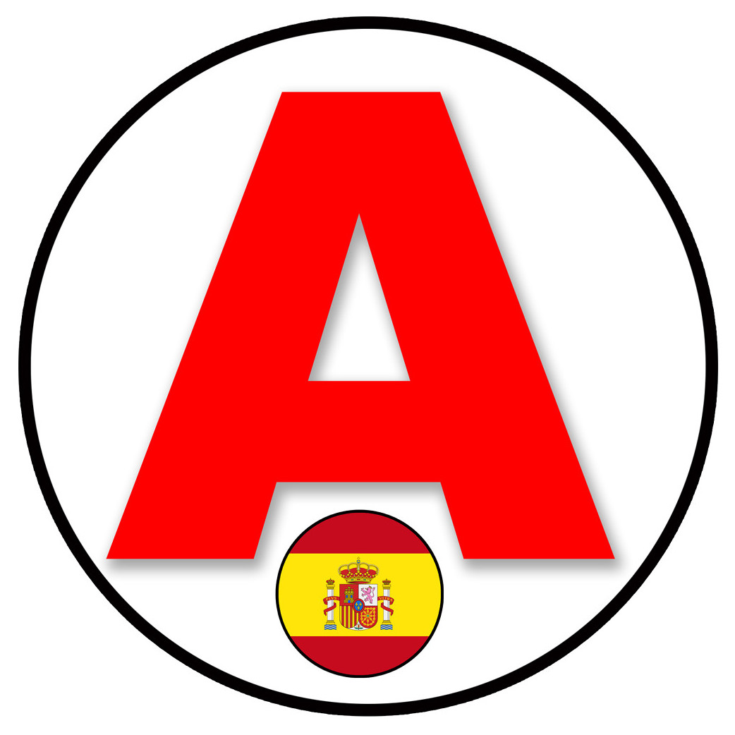 A Espagnol écusson - 15cm - Sticker/autocollant