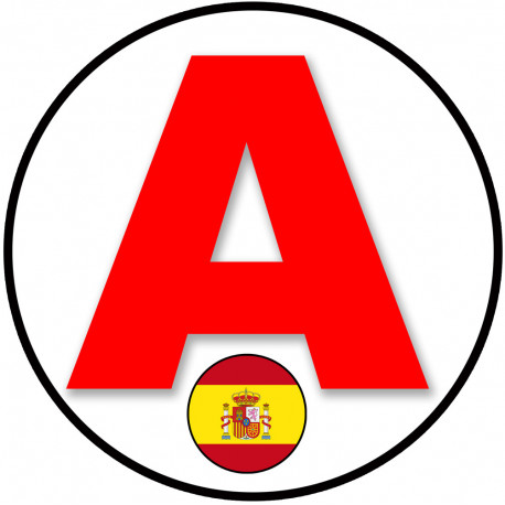 A Espagnol écusson - 15cm - Sticker/autocollant