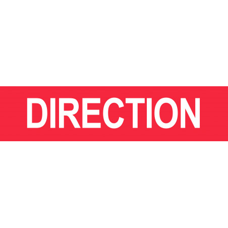 DIRECTION rouge - 15x3.5cm - Sticker/autocollant DIRECTION rouge - 15x3.5cm - Sticker/autocollant