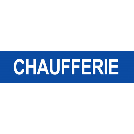 CHAUFFERIE BLEU - 29x7cm - Sticker/autocollant CHAUFFERIE BLEU - 29x7cm - Sticker/autocollant