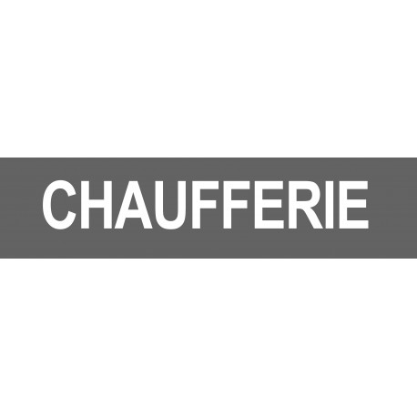 CHAUFFERIE GRIS - 15x3.5cm - Sticker/autocollant