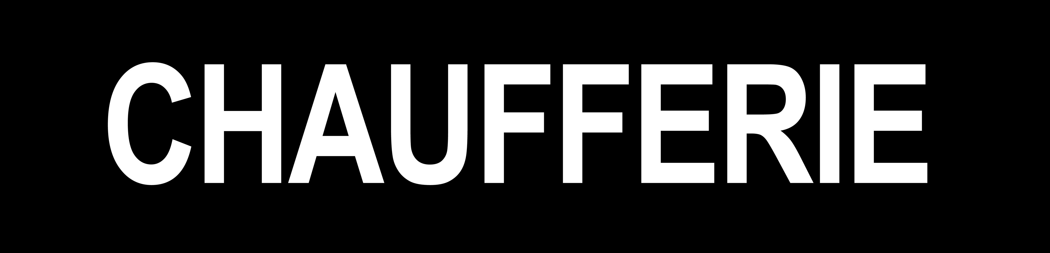 CHAUFFERIE NOIR - 29x7cm - Sticker/autocollant