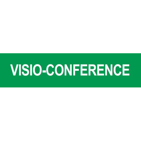 VISIO-CONFERENCE - 15x3.5cm - Sticker/autocollant