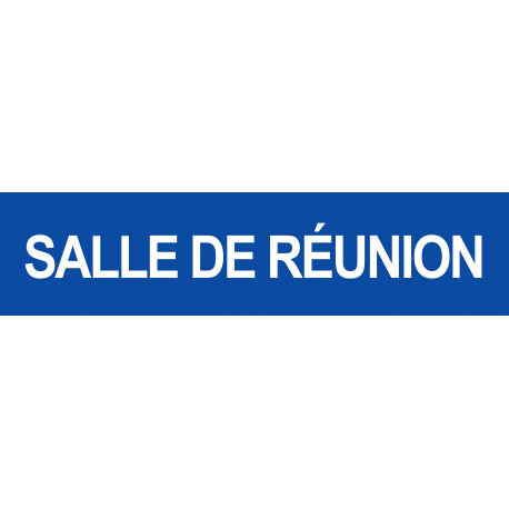 SALLE DE REUNION BLEU - 15x3.5cm - Sticker/autocollant