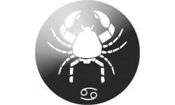 signe du zodiaque scorpion rond - 5cm - Sticker/autocollant
