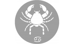 signe zodiaque scorpion rond - 10cm - Sticker/autocollant