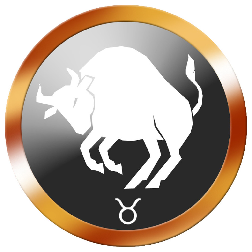 Stickers / autocollant : signe du zodiaque taureau - 8cm