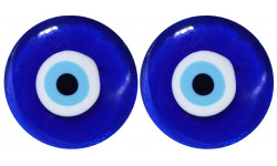 Sticker / autocollant : Oeil bleu Nazar boncuk - 2 stickers de 5cm