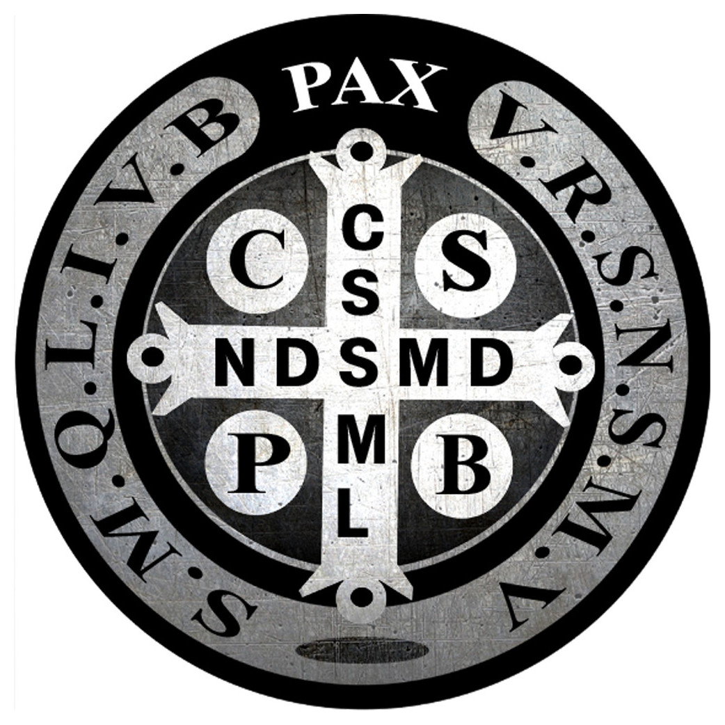 Saint Benoit - (10x10cm) - Sticker /autocollant