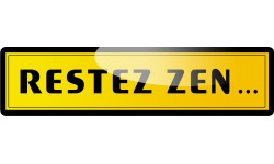 restez zen (20x5cm) - Sticker/autocollant