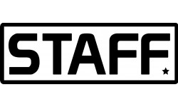 STAFF - 15x5cm - Sticker/autocollant