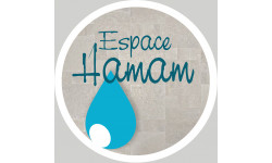 espace hamam - 20cm - Sticker/autocollant