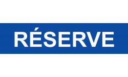 local réserve bleu - 15x3.5cm - Sticker/autocollant
