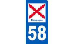 immatriculation motard 58 de la Bourgogne