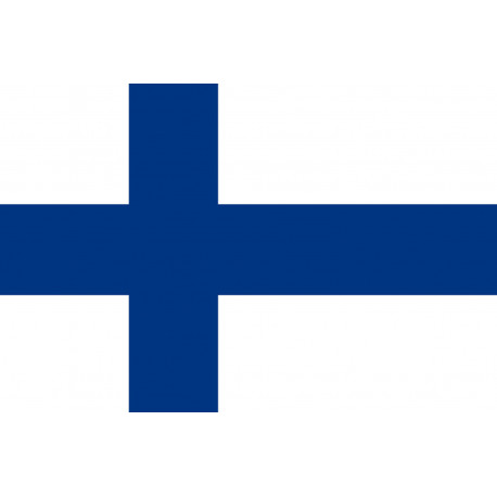 Drapeau Finlande - 15x10cm - Sticker/autocollant