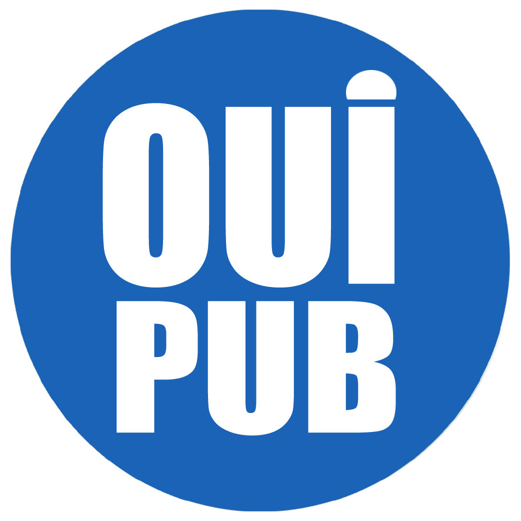 oui pub - 10cm - Sticker/autocollant