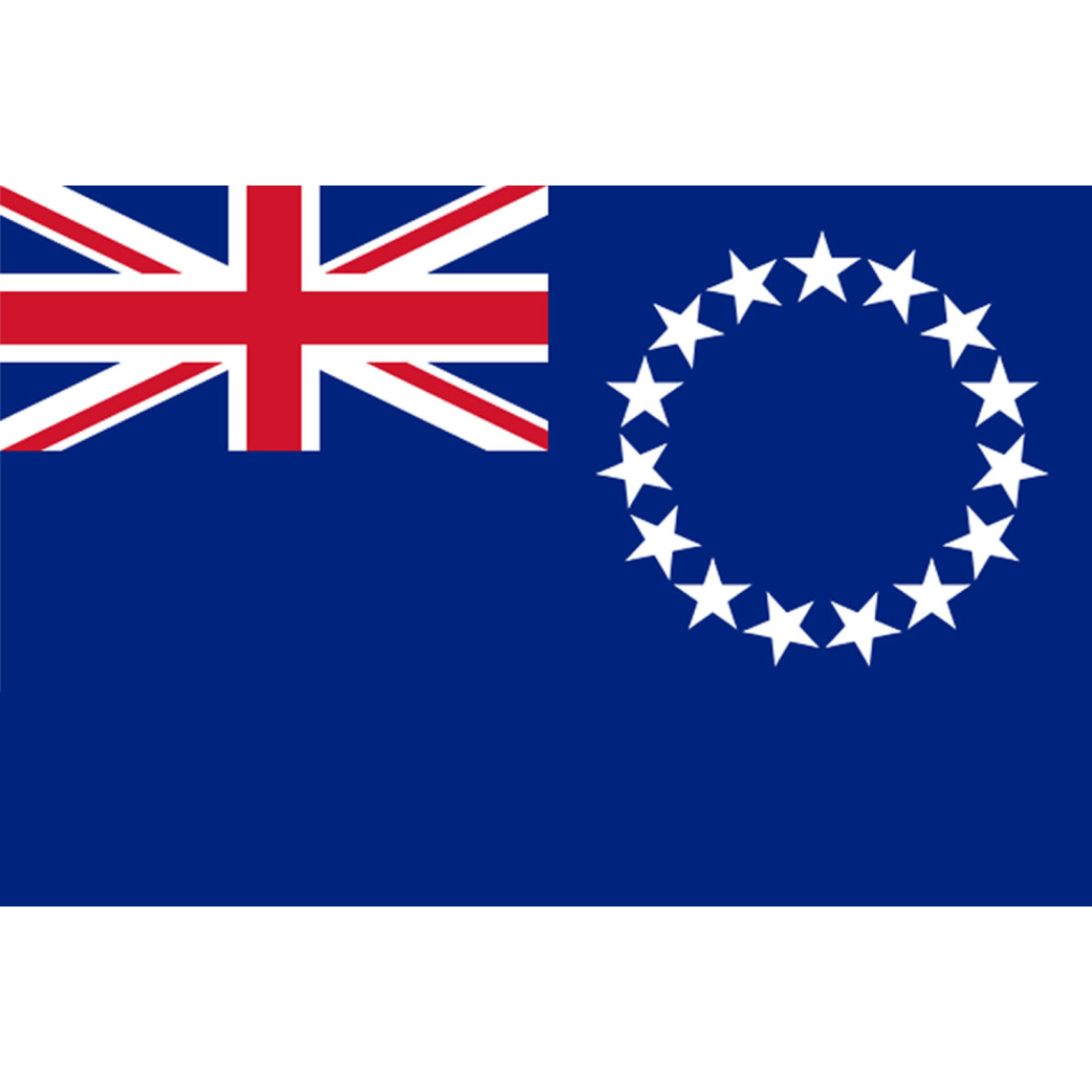 Drapeau îles Cook - 19.5x13cm - Sticker/autocollant
