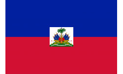 Drapeau Haïti - 5x3.3cm - Sticker/autocollant