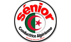 Autocollants :conductrice Sénior Algérienne