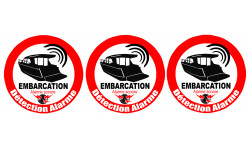 Alarme pour bateau et embarcation - 3 fois 5cm - Sticker/autocollant