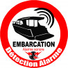 Sticker / autocollant : Alarme pour bateau et embarcation - 20cm