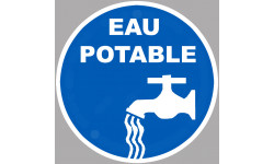 pictogramme eau potable - 20cm - Sticker/autocollant