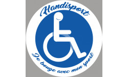 handisport fauteuil roulant - 10cm - Sticker/autocollant