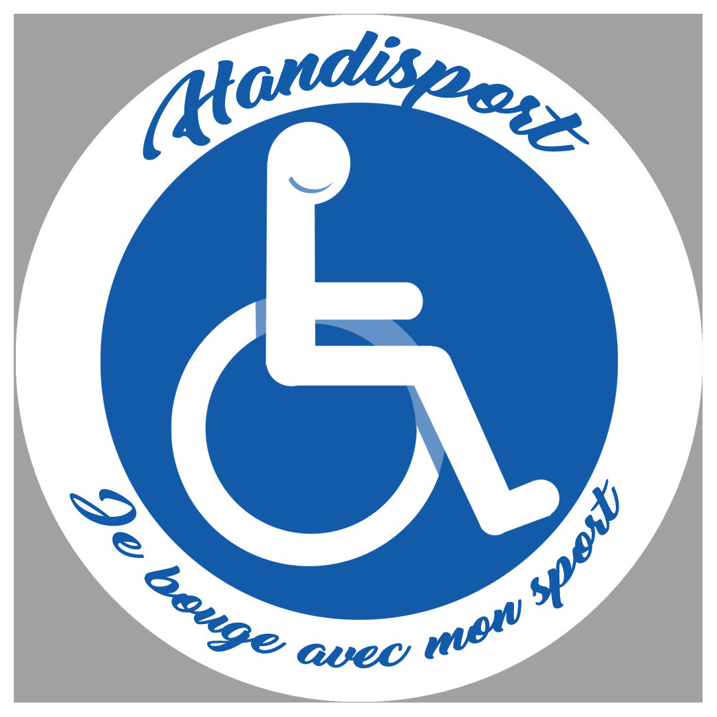 handisport fauteuil roulant - 15cm - Sticker/autocollant