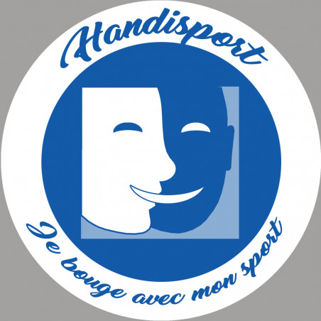 handisport muet - 15cm - Sticker/autocollant handisport muet - 15cm - Sticker/autocollant