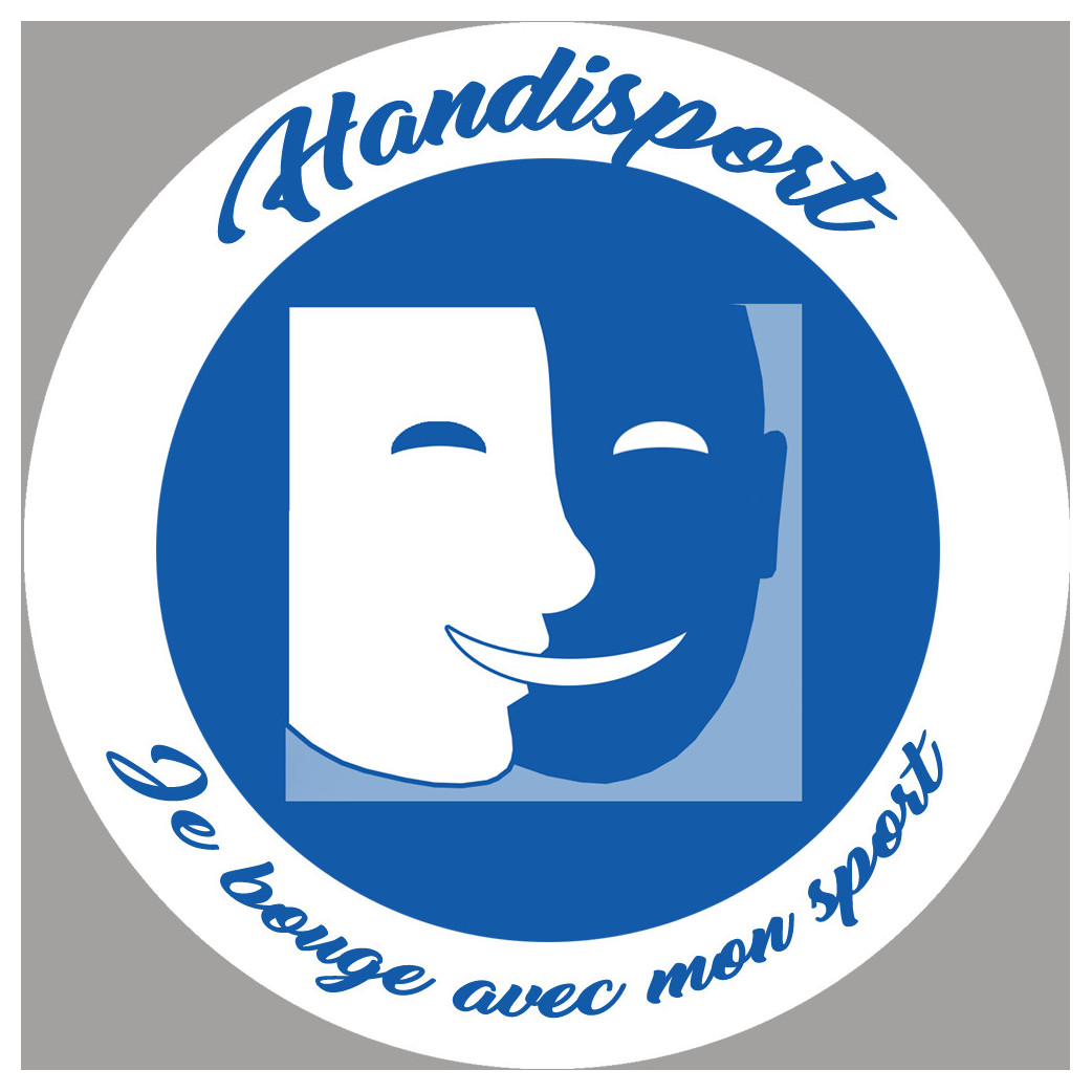 handisport muet - 20cm - Sticker/autocollant