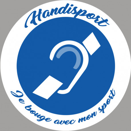 handisport surdité - 20cm - Sticker/autocollant