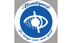 handisport malvoyant - 10cm - Sticker/autocollant