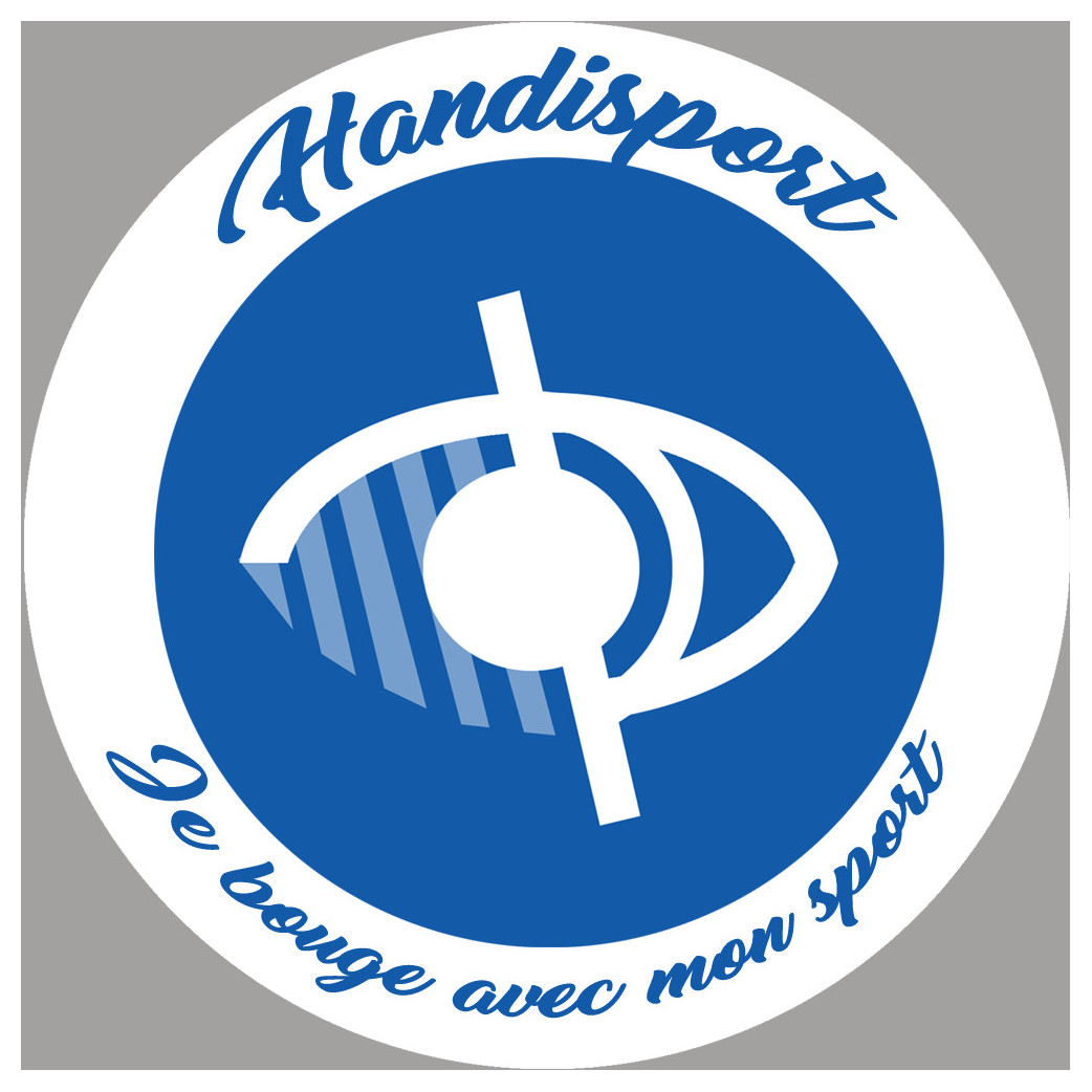 handisport malvoyant - 20cm - Sticker/autocollant