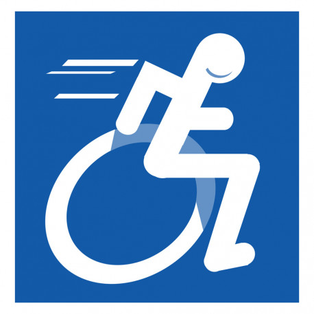 handisport fauteuil - 15cm - Sticker/autocollant