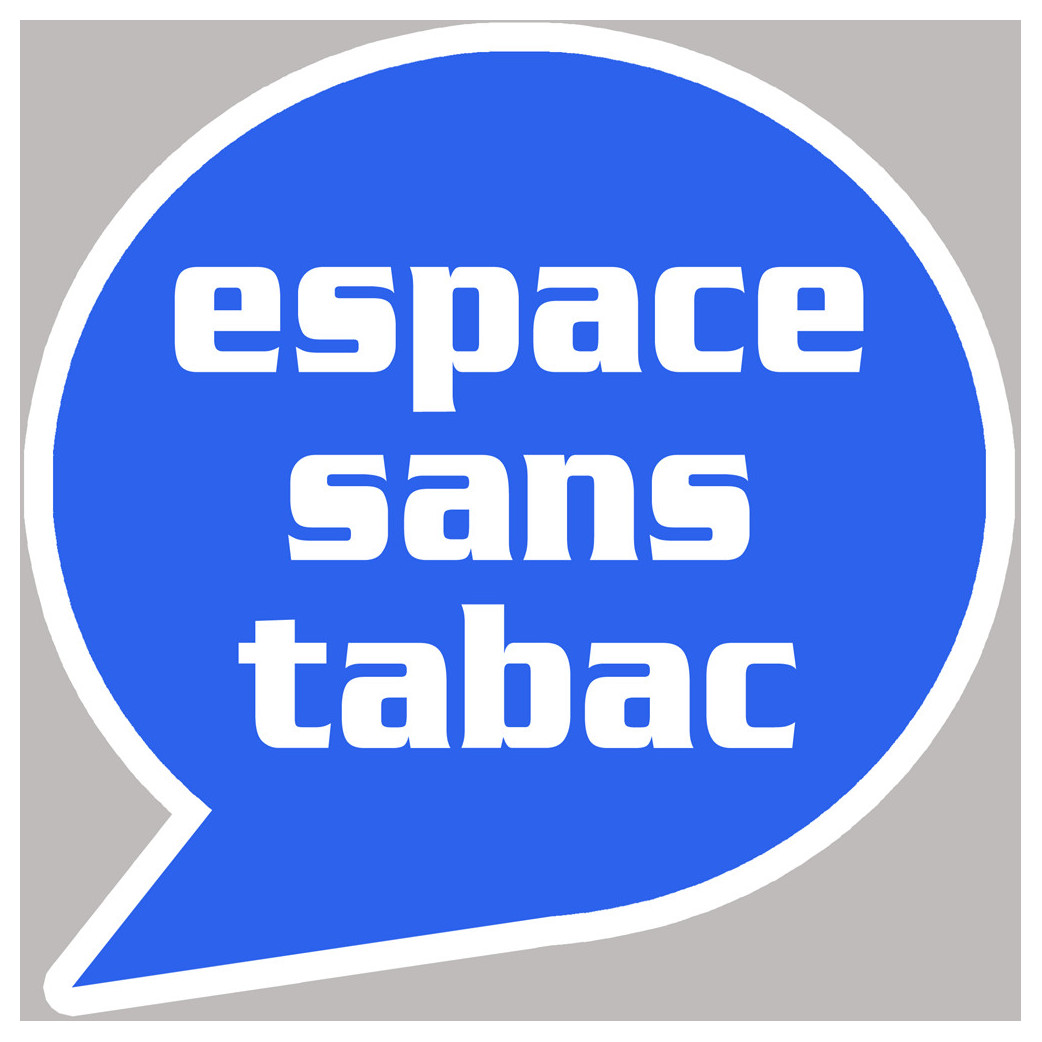 espace sans tabac - 10cm - Sticker/autocollant
