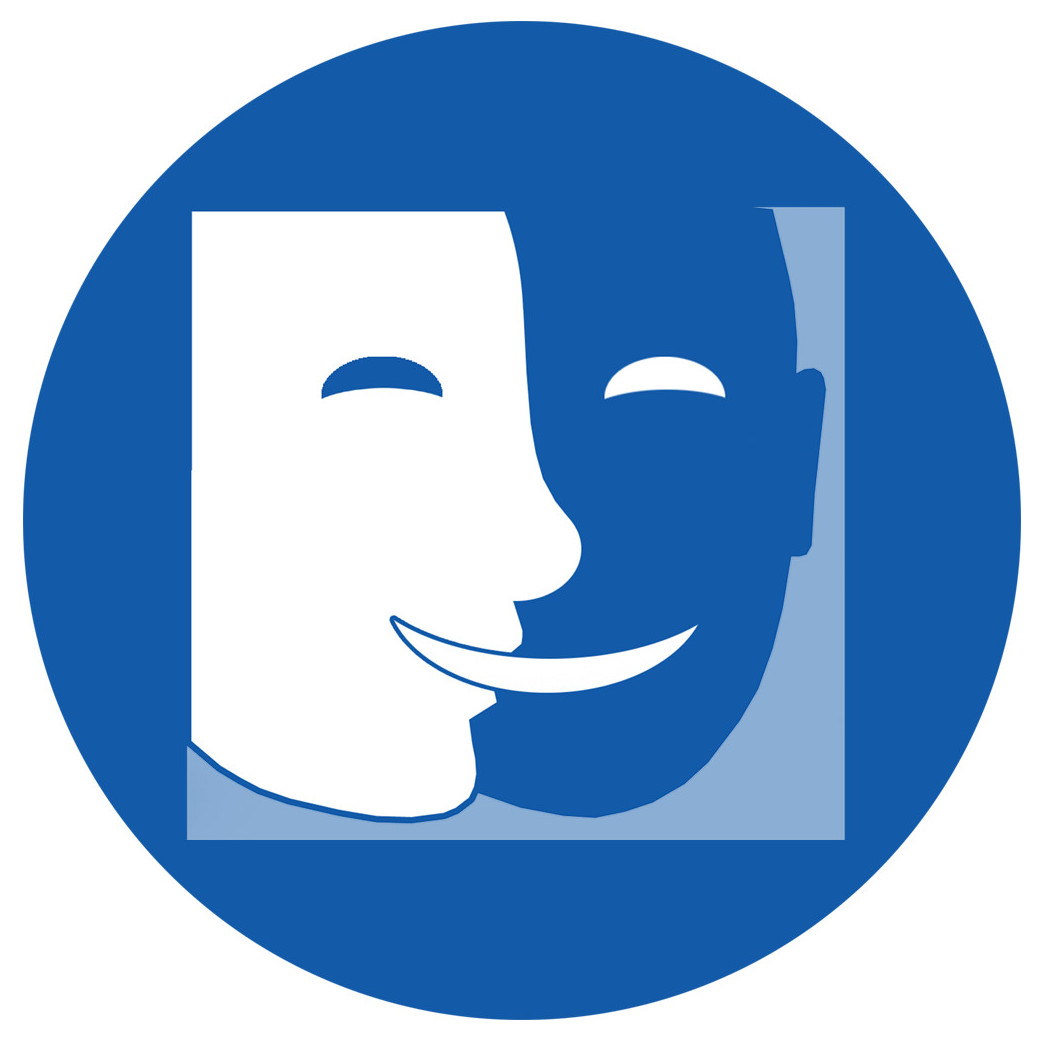 accessibilité handicap muet rond - 15cm - Sticker/autocollant