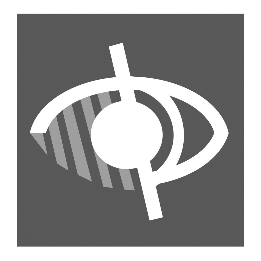 handicap malvoyant gris - 15cm - Sticker/autocollant