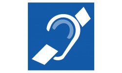 pictogramme accessibilité handicapé mal entendant - 15cm - Sticker/autocollant