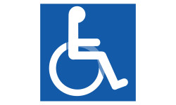accessibilité handicapé moteur - 20cm - Sticker/autocollant