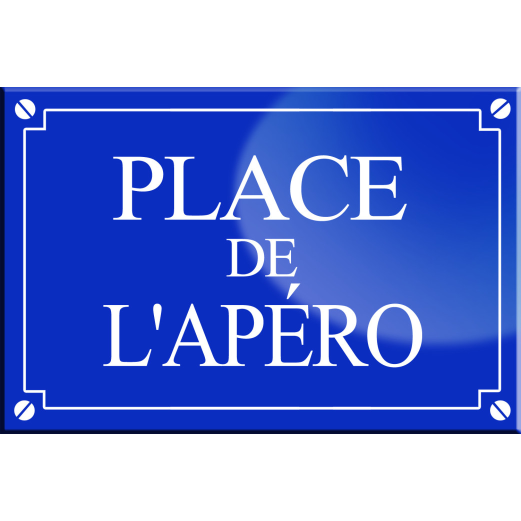 Place de l'apéro - 20x13,2cm - Sticker/autocollant