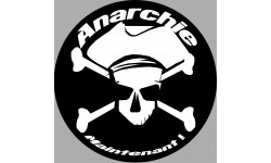 anarchiste noir - 20x20cm - Sticker/autocollant