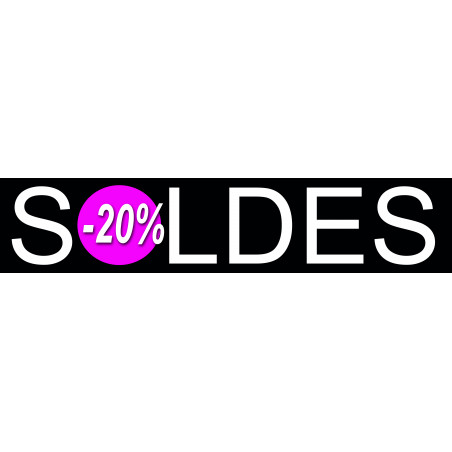 solde design 20% - 26x6cm - Sticker/autocollant solde design 20% - 26x6cm - Sticker/autocollant
