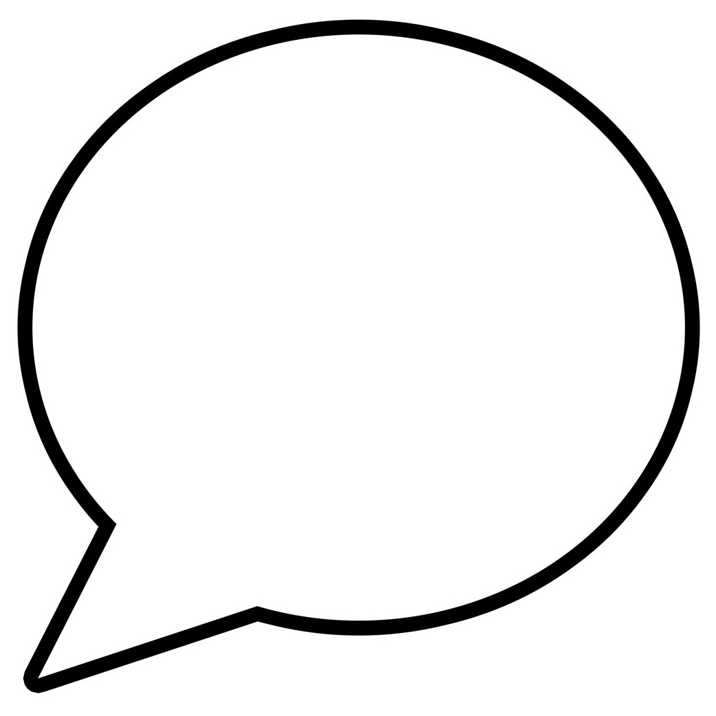 Bulles BD à personnaliser vers la gauche - 20x20cm - Sticker/autocollant