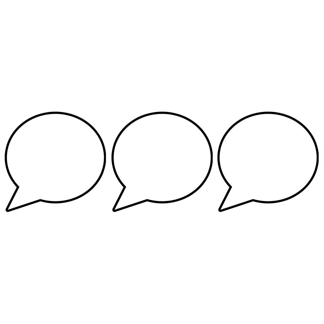 Bulles BD à personnaliser vers la gauche - 3 stickers de 10cm - Sticker/autocollant