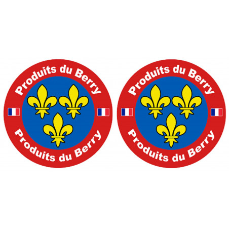 Produits du Berry - 2fois 10cm - Sticker/autocollant Produits du Berry - 2fois 10cm - Sticker/autocollant