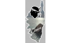 Corsica la plage d'argent - 5x2,3cm - Sticker/autocollant